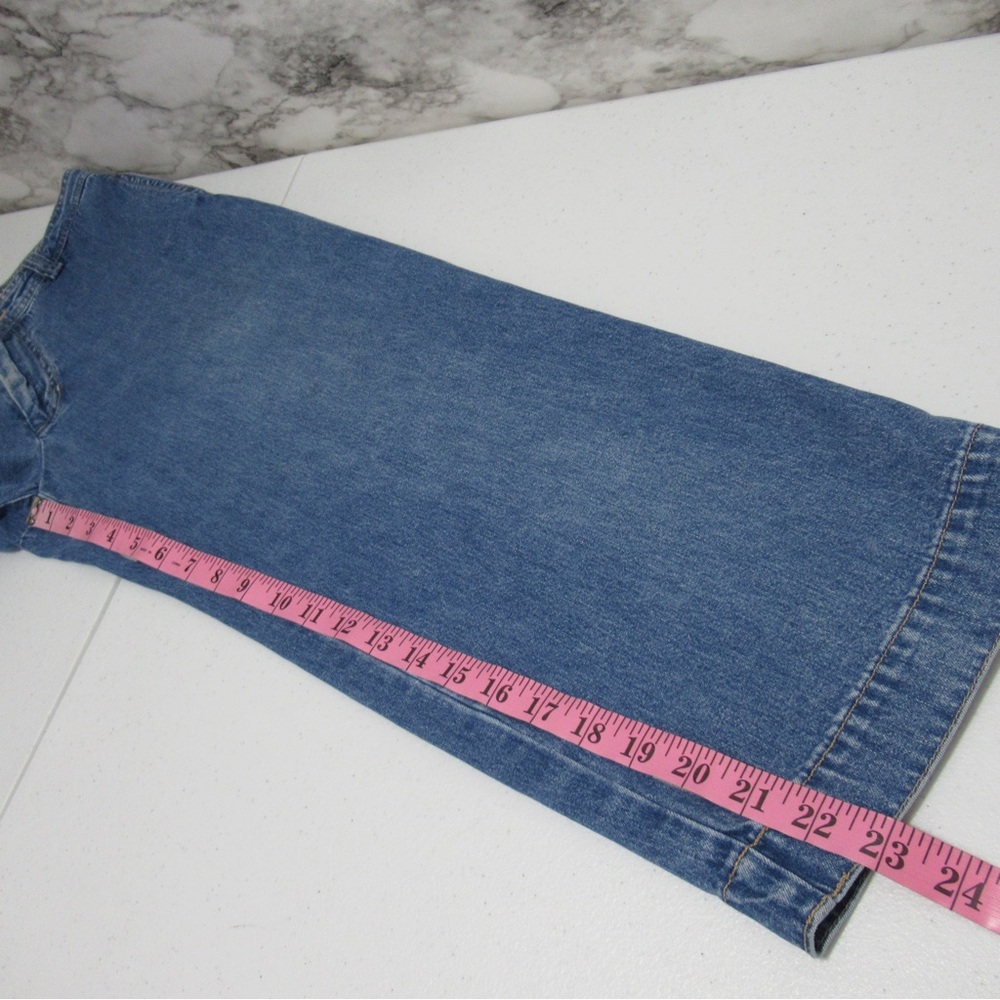 Gap Y2K Vintage Retro Cut Denim Capri Jeans Size 4 - Picture 16 of 17